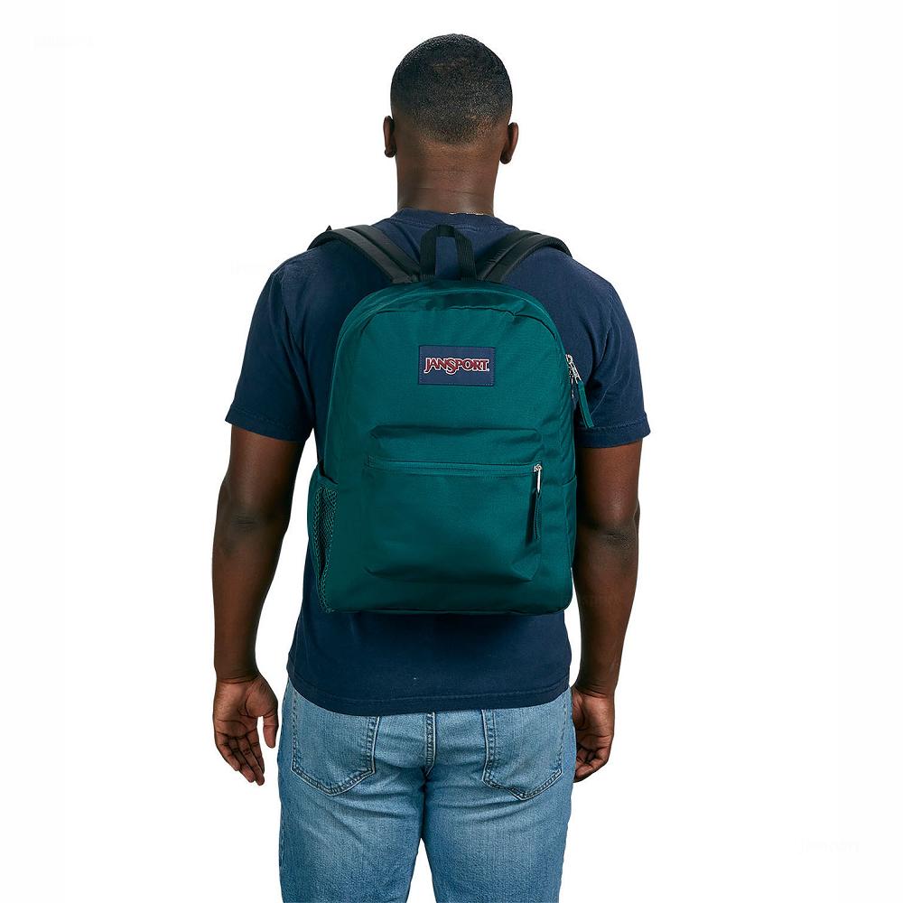 Sac à Dos Scolaire JanSport CROSS TOWN Vert | UXW-70803305